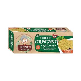Teta's Recipe Green Oregano Crackers