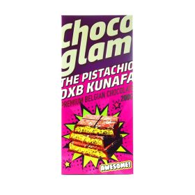 Chocoglam Pistachio Kunafa Premium Belgium Chocolate