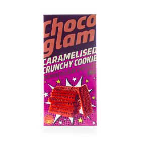 Chocoglam Caramelised Crunchy Cookie Chocolate Bar