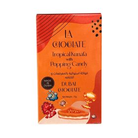 La Chocolate Dubai Popping Candy Tropical Kunafa Chocolate