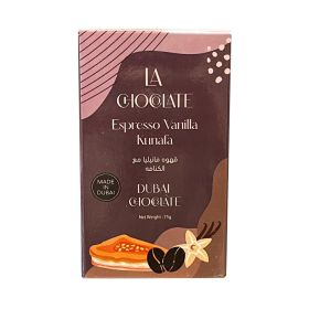 La Chocolate Dubai Espresso Vanilla Kunafa Chocolate