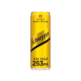 Schweppes Zero Sugar Tonic Sparkling Drink 253ML