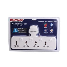 Osh 4way Universal Multiple Switch Socket Neon