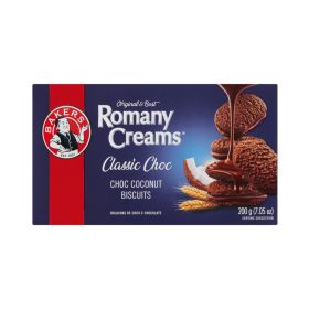 Bakers Romany Creams Classic Choc Coconut Biscuits