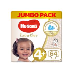 Huggies Extra Care Diapers Jumbo Size 4+