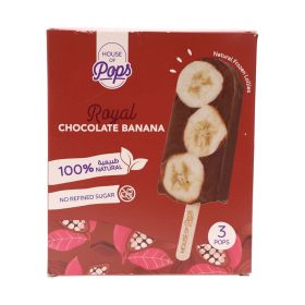 House of Pops Royal Chocolate Banana Lollies
