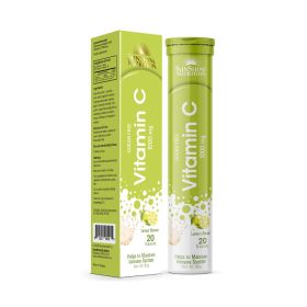 Sunshine Nutrition Vitamin C + Zinc 1000mg Effervescent Lemon