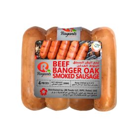 Rayants Beef Banger Oak Smoked Sausage