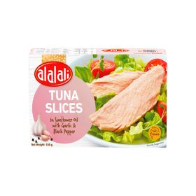 Al Alali Tuna Slices with Garlic and Pepper in Sunflower Oil