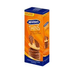 Mcvties Thins Milk Chocolate Biscuits with Caramel