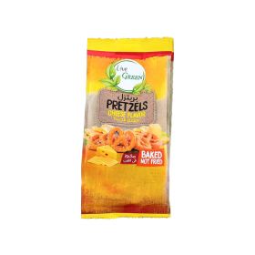 Live Green Cheese Flavor Pretzels
