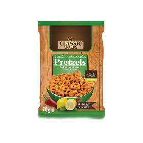 Classic Snacks Chilli & Lemon Flavor Pretzels