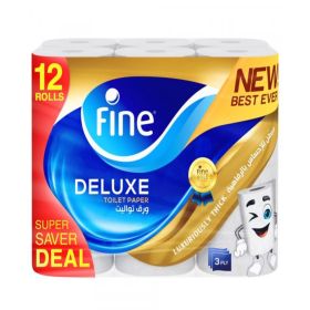 Fine Deluxe Toilet Rolls 3ply