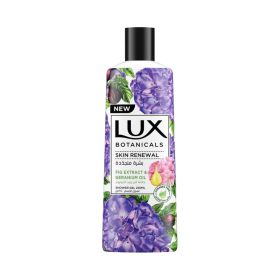 Lux Botanicals Skin Renewal Fig Extract And Geranium Oil Shower Gel White