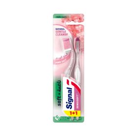 Signal Pink Salt Sensisoft Toothbrush