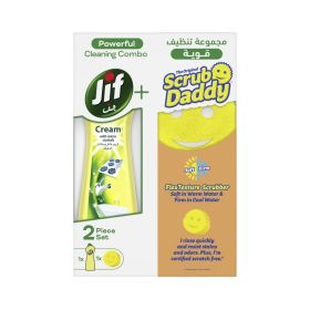 Jif Multipurpose Lemon Cream Cleaner with Scrub Daddy Scrubber
