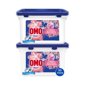 Omo 3-in-1 Cherry Blossom Laundry Capsules for Front & Top Load