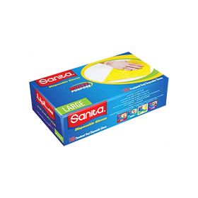Sanita Vinyl Large Disposable Gloves
