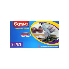 Sanita Vinyl Extra Large Disposable Gloves