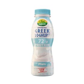 Nada Drinking Plain Greek Yogurt