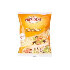 President Shredded Natural Cheddar Cheese