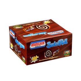 Americana Chocolate Swiss Roll Cake