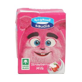 Saudia Long Life Strawberry Milk 200ML