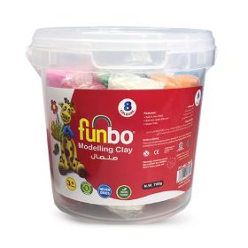 Funbo Modelling Clay in 8 Colours