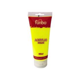 Funbo Acrylic Paint Tube 148 Fluorescent Lemon