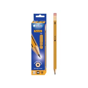 Atlas HB Yellow Pencil with Eraser