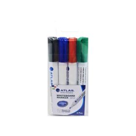 Atlas White Board Marker Bullet Assorted Colors