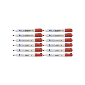 Atlas White Board Marker Chisel Red