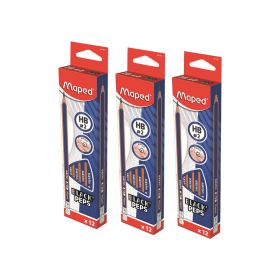 Maped Black Peps Navy HB Pencil With Eraser