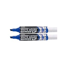 Pentel Maxiflo White Borad Marker Chisel Blue