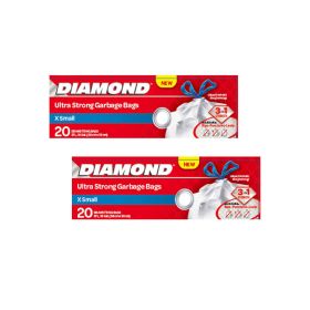 Diamond Ultra Strong Garbage Bags XS