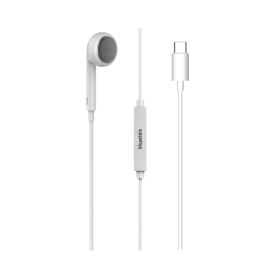 Blupebble Mono Stereo 1.2 Meter White Earphone