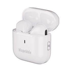 Blupebble Tuneflow True Wireless White Earbuds