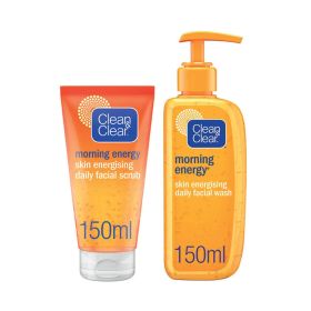 Clean & Clear Morning Energy Daily Face Wash + Face Scrub