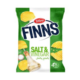 Tiffany Finns Salt & Vinegar Crinkled Potato Chips