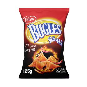 Tiffany Bugles Firey Hot Corn Snacks