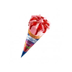 London Dairy Natural Strawberry Cone Ice Cream