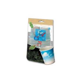 Fun Paper Cup 6.5oz - Blue Skies