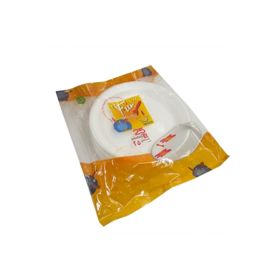 Fun Round White Foam Plate