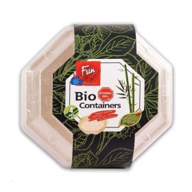 Fun Octagonal 13x4CM Wooden Container with Lid