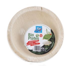Fun Biodegradable Palm Leaf Round Plates