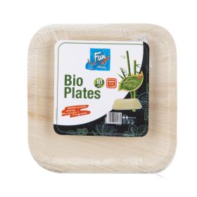 Fun Biodegradable Square 8 Inch Palm Leaf Plates