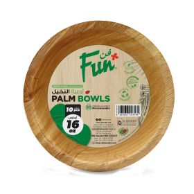 Fun Biodegradable Round 6 Inch Palm Leaf Bowls