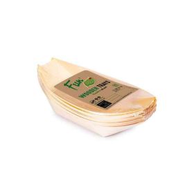 Fun Eco Wooden Trays - Boat shaped
