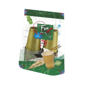 Fun Paper Cups Assoted Colored Plastic Lid