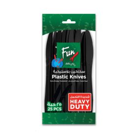 Fun Heavy Duty Black Plastic Knife